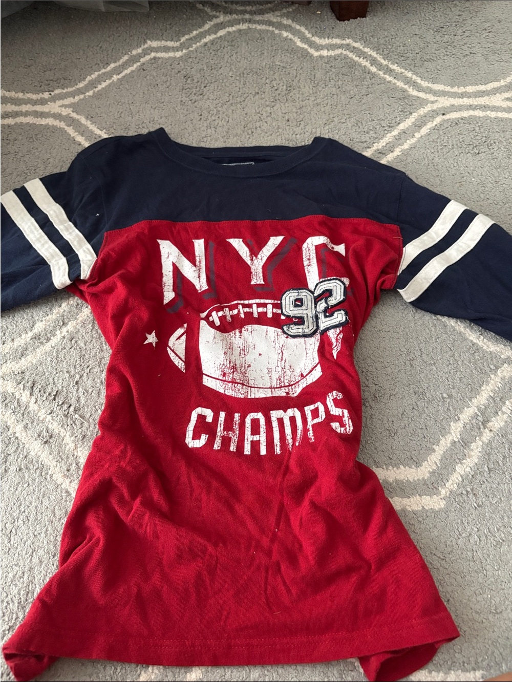 urban pipeline Red and Navy Long Sleeve Graphic long sleeve